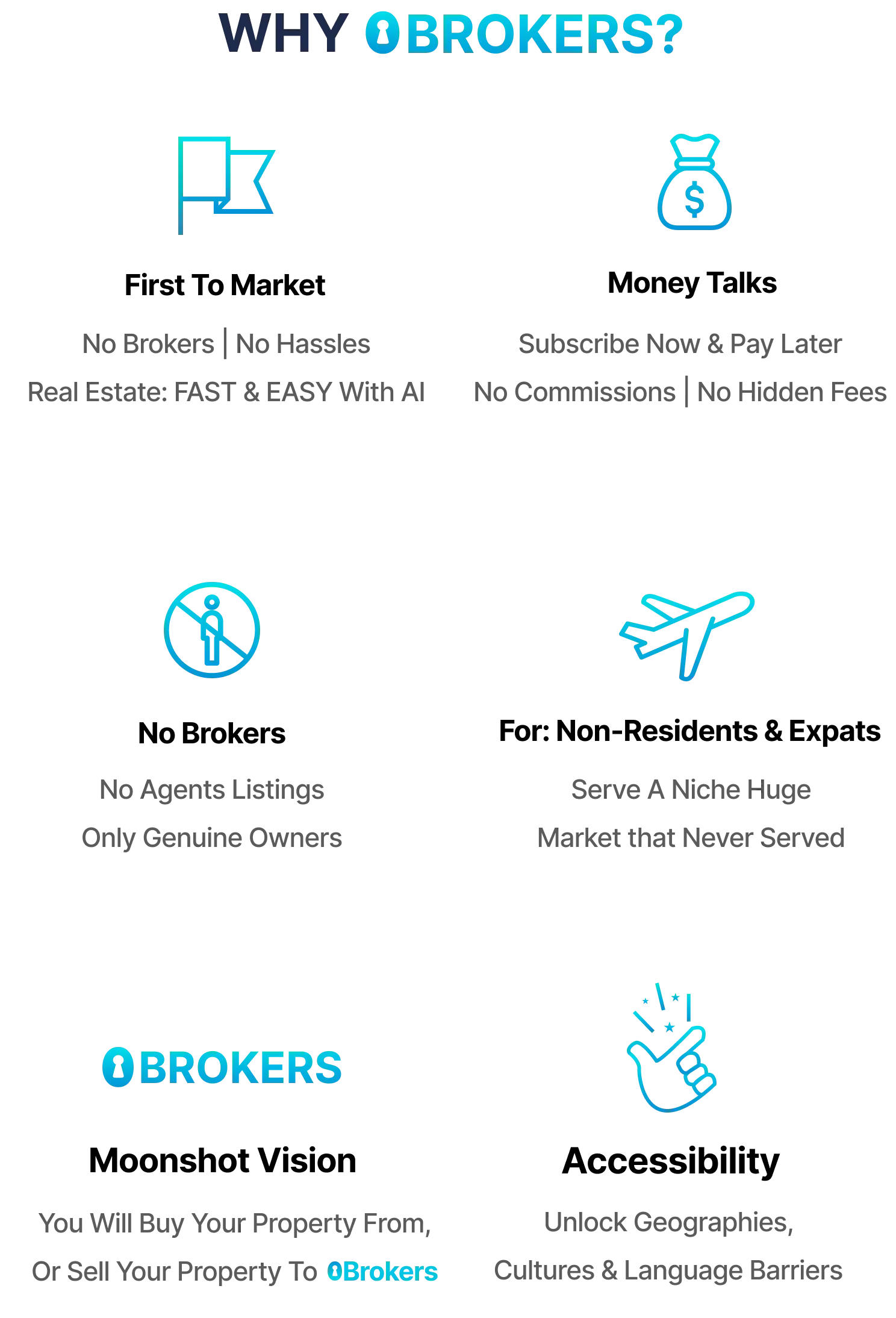 Illustration highlighting the simplicity of real estate without brokers